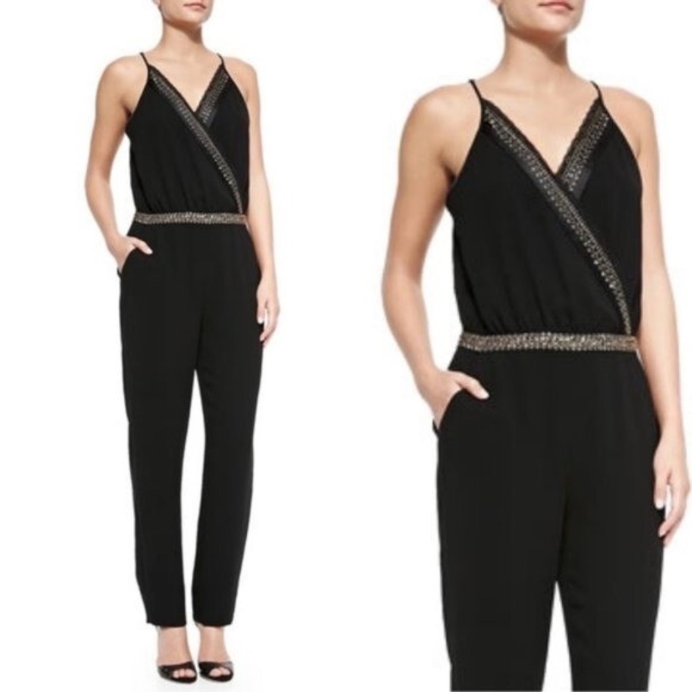 Diane von Furstenberg - embellished black jumpsuit